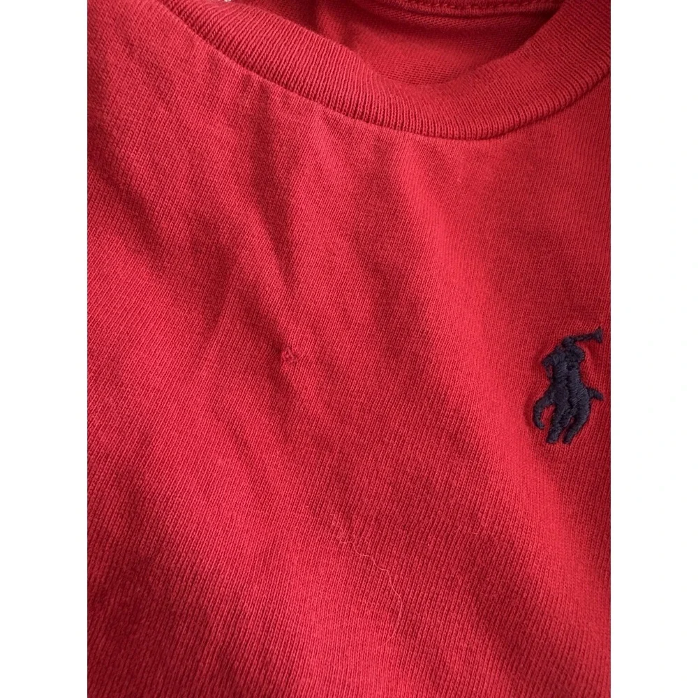 Polo Ralph Lauren Baby Toddler T Shirt Red‎ 18 Months Embroidered Pony Flaw